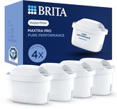 BRITA waterfilterpatroon MAXTRA PRO Pure Performance - 4 stuks - Originele waterfilter voor BRITA waterfilterkannen - filtert onzuiverheden zoals Herbiciden, PFAS, chloor, kalk en metalen