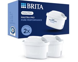 BRITA waterfilterpatroon MAXTRA PRO Pure Performance - 2 stuks - Originele waterfilter voor BRITA waterfilterkannen - filtert onzuiverheden zoals Herbiciden, PFAS, chloor, kalk en metalen