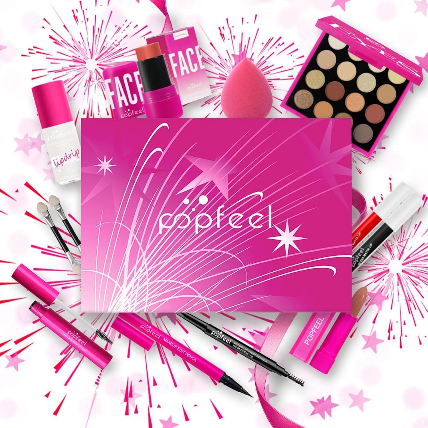 Dames Make-up Set - Multikleur - Compact - Complete Cosmetic Kit voor Gezichtsmake-up - Voor Vrouwen