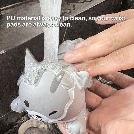 Ergonomische polssteun voor muis, schattige en antislip polssteun, ideaal voor comfort en ontspanning tijdens het gamen of werken — afbeelding 4