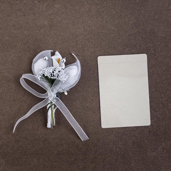 24 Stuks Transparante Pocket Boutonniere Hoesjes PVC Bloemenhouder zonder Reversspeld Beschermhoes voor Bruidsboeket Mannenpakken Bij Bruiloft Gala — afbeelding 3