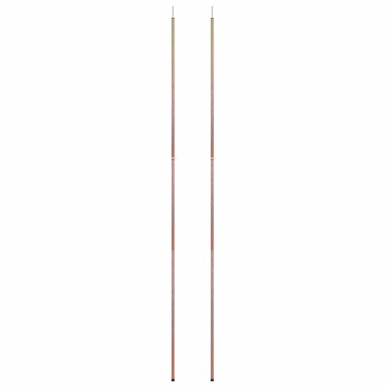 vidaXL - Tentstokken - 2 - st - telescopisch - 170-255 - cm - gegalvaniseerd - staal van Vidaxl — afbeelding 3