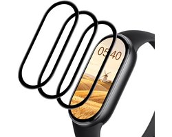 3 Stuks Screen Protectors voor Xiaomi Smart Band 10,schutzfolie，Anti-breuk Bubbelvrij,Kristalhelder,Krasbestendig,9H Hardheid，Geen glas