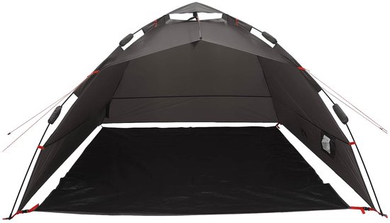 vidaXL - Tent - 4-persoons - snelontgrendeling - bruin van Merkloos — afbeelding 5