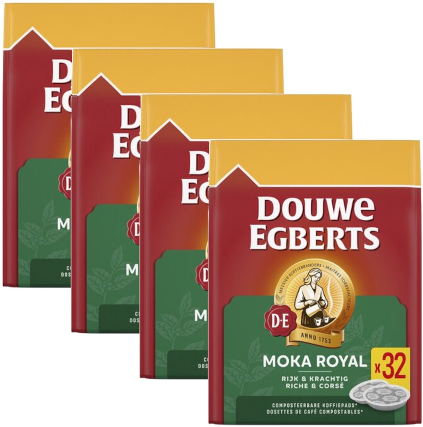 Douwe Egberts Moka Royal - Multipack - Koffiepads - 128 (4x32)