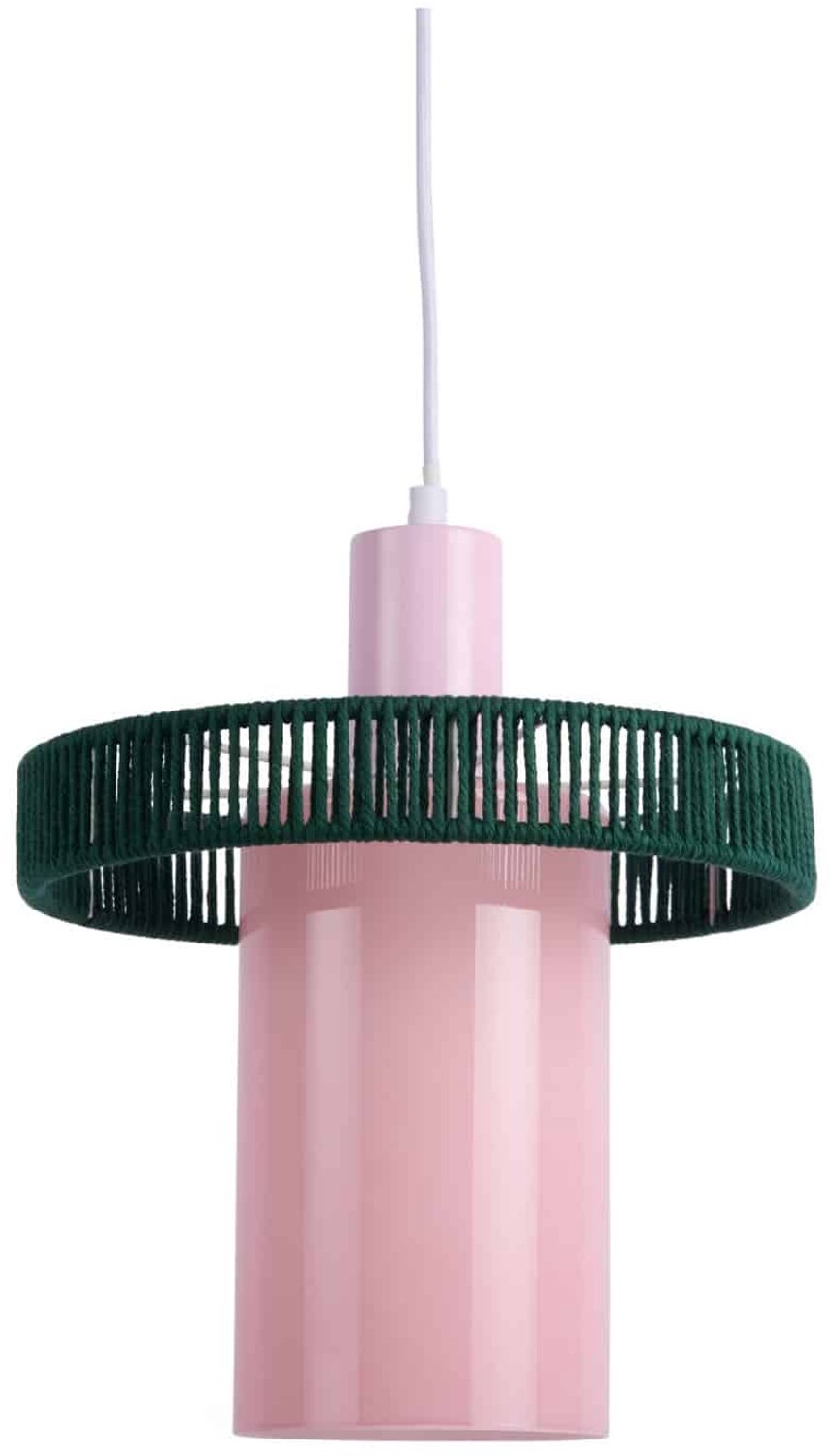 Leitmotiv Hanglamp Firenze Long - Zachtroze - 25x25x28cm - Scandinavisch - Hanglampen Eetkamer, Slaapkamer, Woonkamer