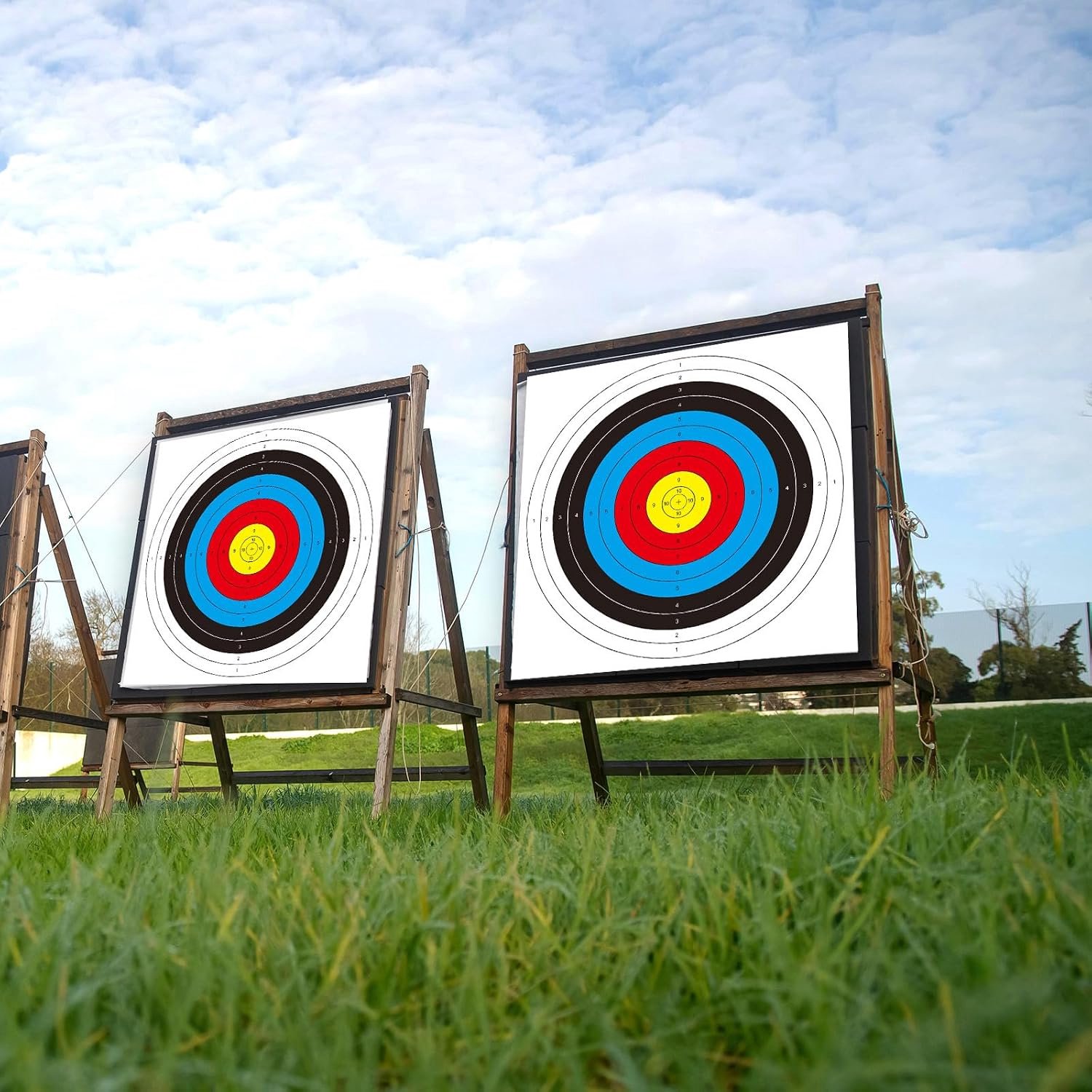 Bullseye Boogschieten, doelschijven, boogschieten, standaard doelen, papier, 10 ringen, boogschieten, gezicht, voor jachtschieten, training, praktijk, 20 stuks