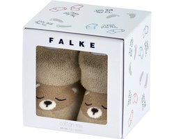 FALKE Baby Bear knuffelzacht pluche katoen babysokjes meisjes jongens beige - Maat 62-68