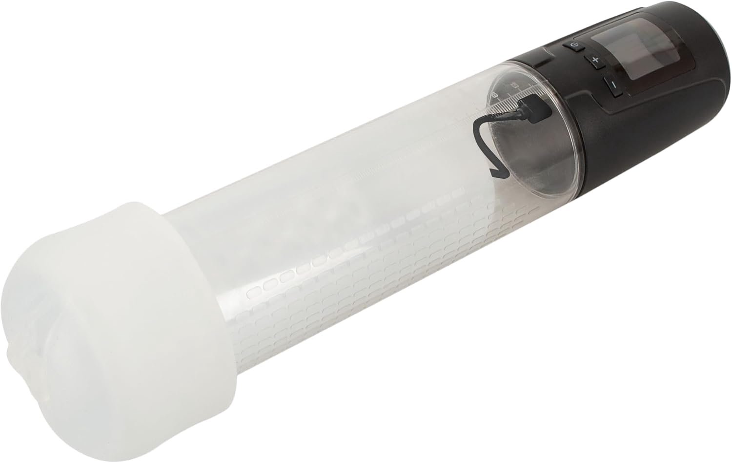 Automatic Masturbatiepomp voor heren Transparant/Zwart 28,7 cm