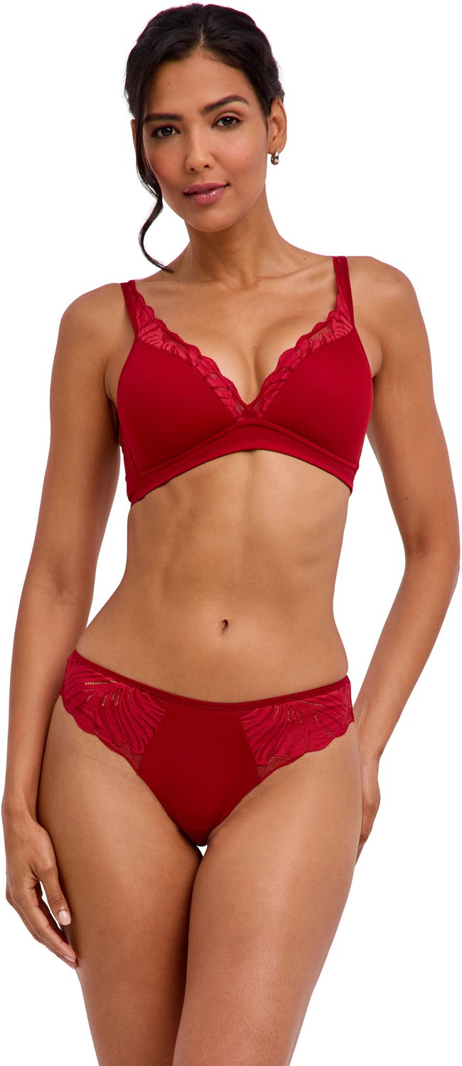 Falke Delicate Touch High Apex met kant functioneel materiaal beha dames rood rood 8318