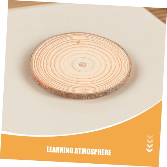 25 Stuks Natuurlijke Schijven met Voorgeboorde Jute Onbewerkte voor Decoratie Rustieke Kerstversiering Creatieve DIY Projecten — afbeelding 3