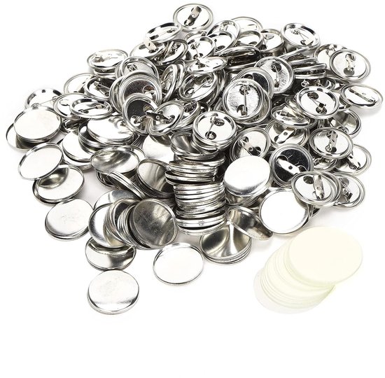 100 stuks pinknop ronde veiligheidsbadge embleem medaille onderdelen benodigdheden voor handwerk geschenken souvenirs (25MM metal badges 100 sets) — afbeelding 4