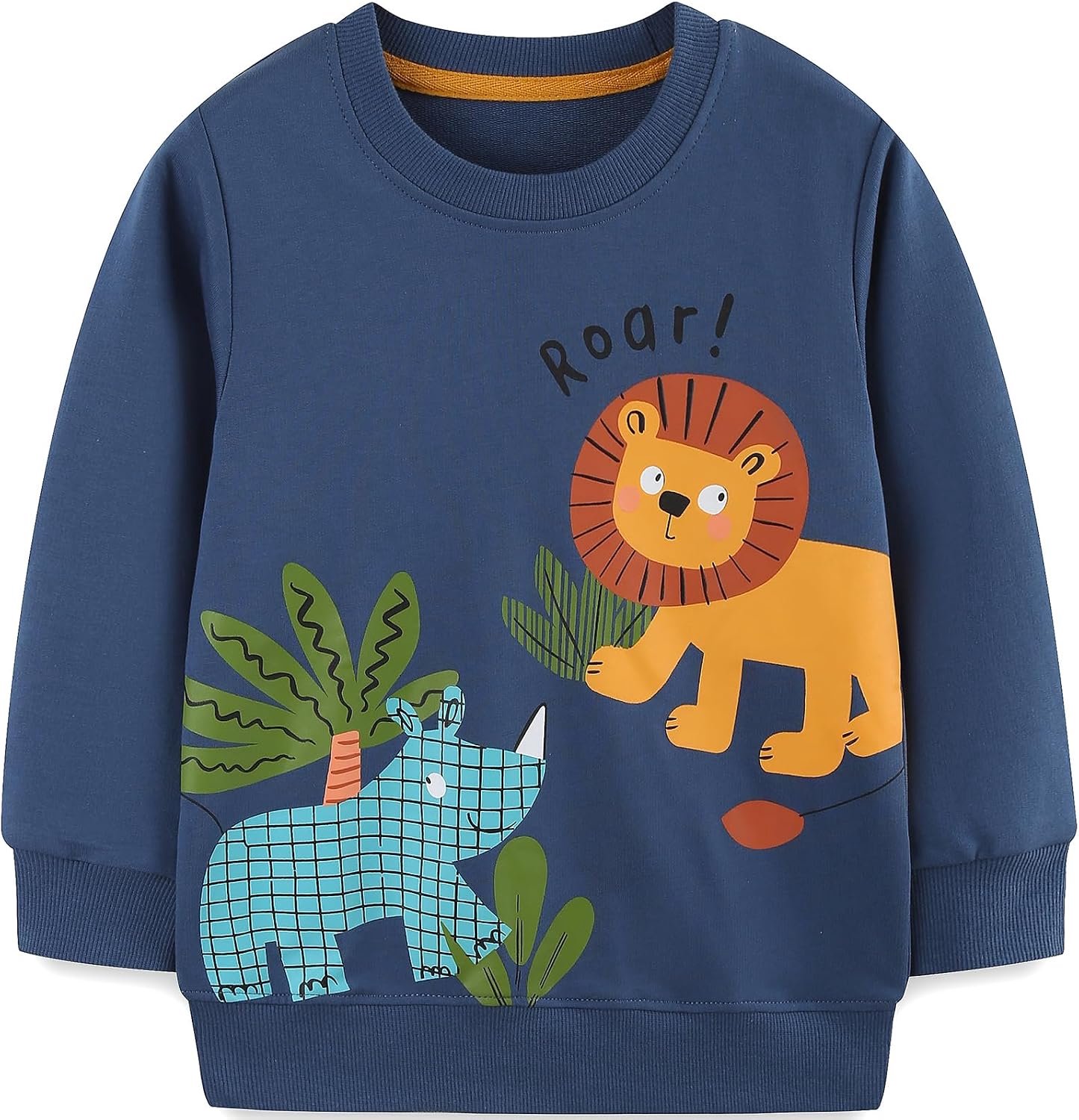 Jongens Sweatshirt Kerst Dinosaurus Kinderen Casual Trui Katoen Ronde hals Lange Mouw Trui Top T-shirt voor Leeftijd 1-7 Jaar