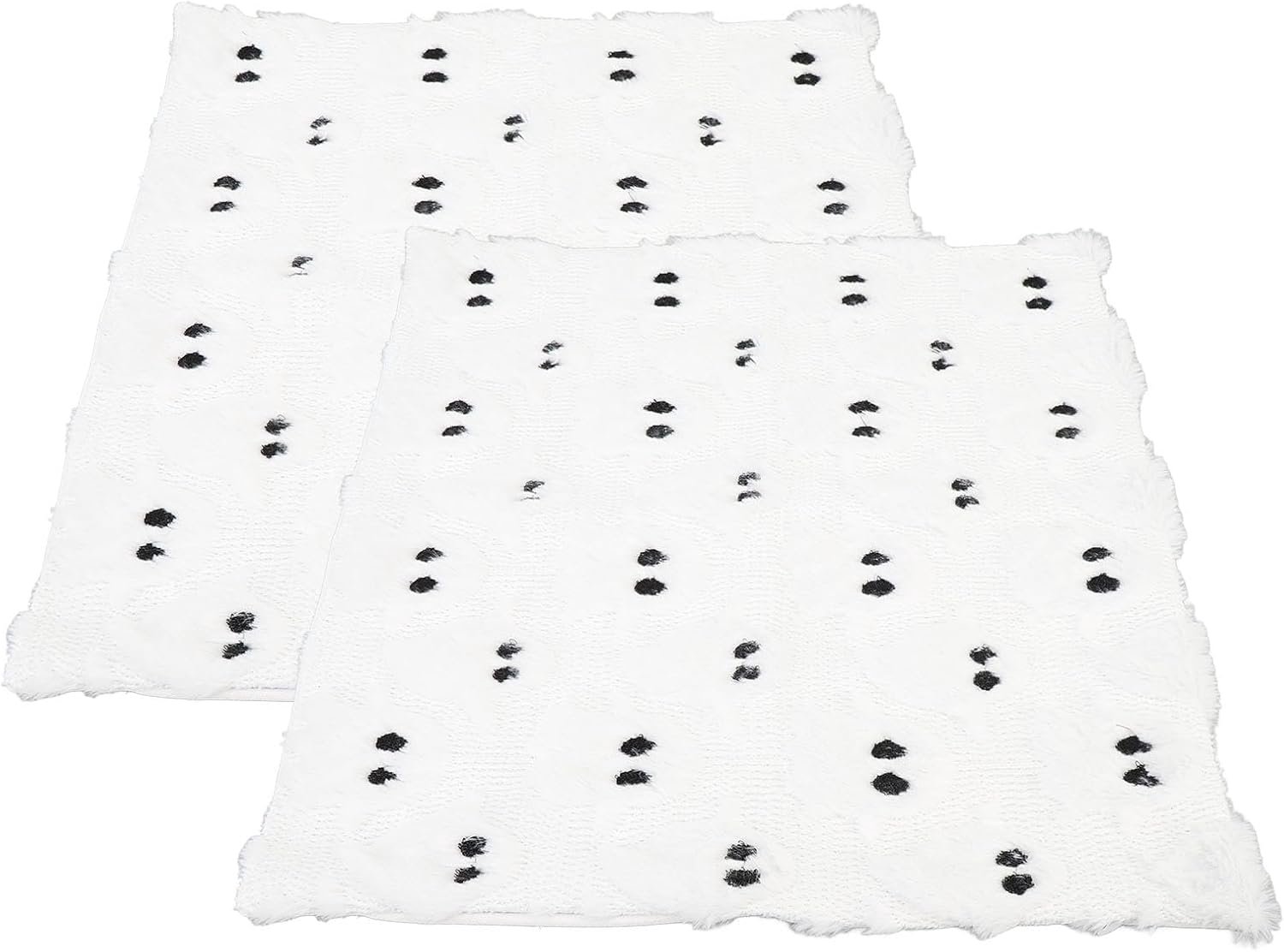 Witte Ghost Soft Polyester Plush Pillowcases 2 Pack voor Bankkussens, Kwaliteitsmateriaal, Gemakkelijk Te Verzorgen, Ideaal voor Huisdecor Woonkamer Slaapkamer Kantoor (40 * 40 cm) (45 * 45cm)