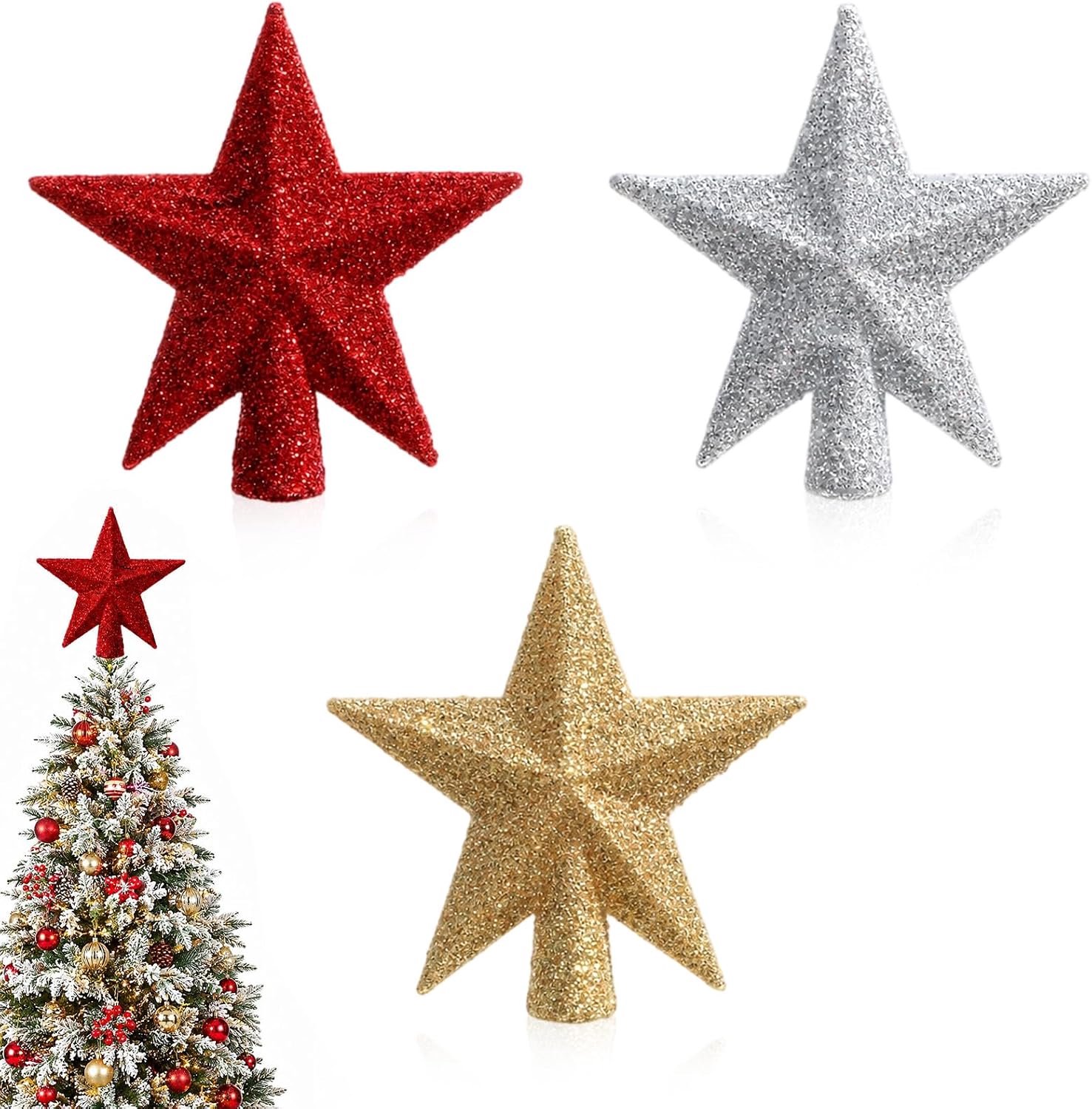3 mini-kerstboompiek ster, kerstboompiek ster