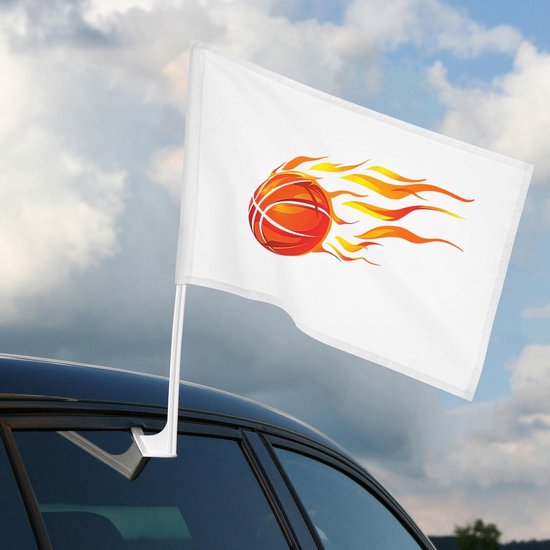 8 Stuks Delige Witte Kleine Auto Vlaggen met Duurzame Dubbelzijdige Sublimatie Vlaggen voor Parade DIY Autodecoratie Geschikt voor Tuin Kantoor Buitengebruik — afbeelding 4