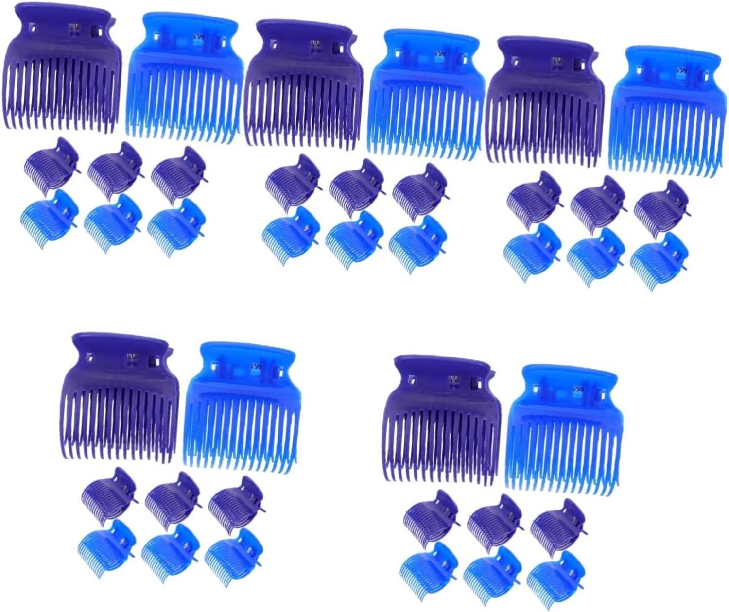 Beavorty 5 Sets Clip Kappersgereedschap Elektrische Roller Clips Voor Vrouwen Hittebestendig Niet-beschadigend Stijlvol Krulgereedschap Voor Haar 8 Stuks * 5