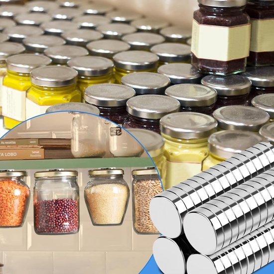 100 stuks magneten, kleine magneten, sterke neodymium-magneten, mini 7 x 2 mm, rond, voor prikbord, magneetbord, koelkast, whiteboard, handwerk, foto's, sterke magneten — afbeelding 5