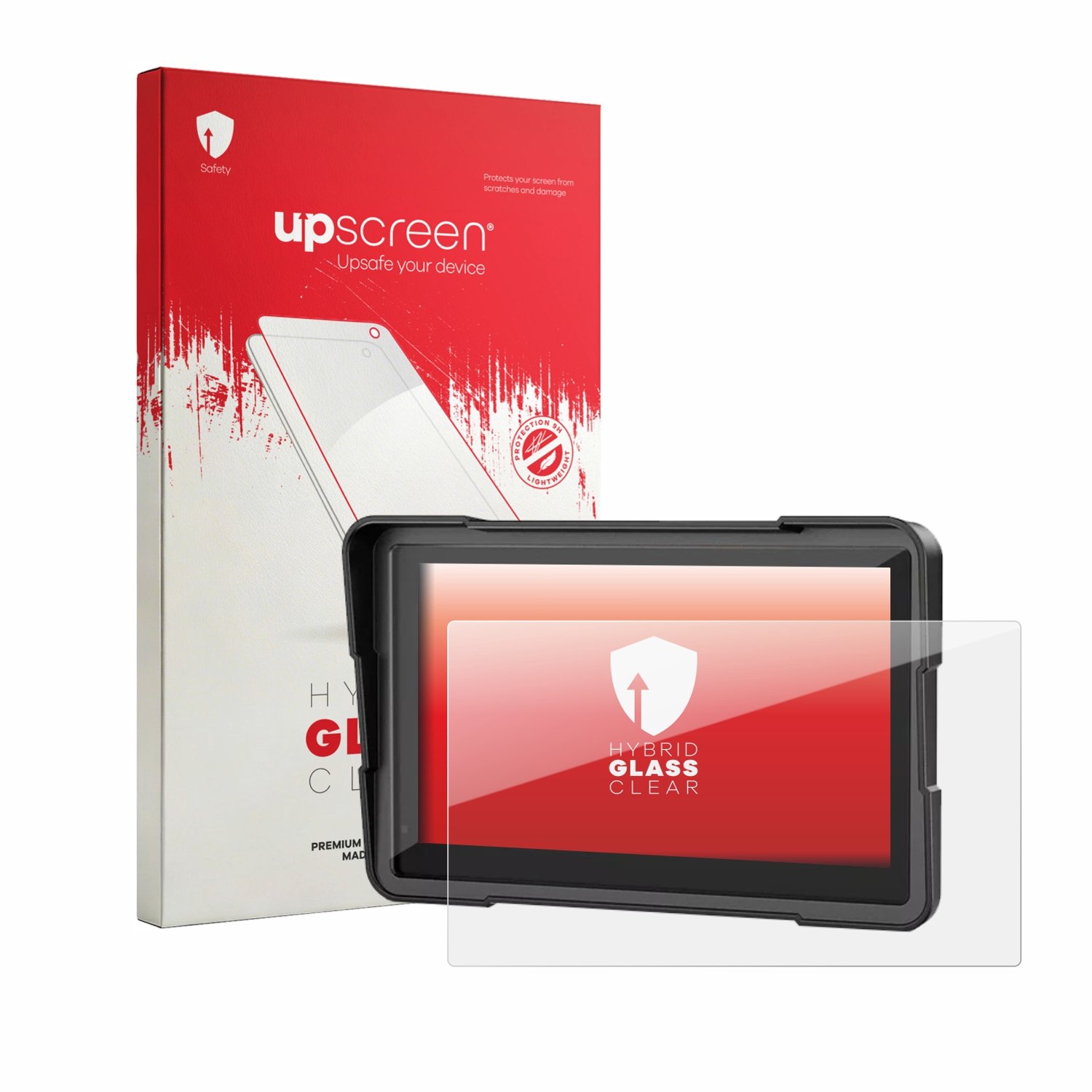 upscreen - Screenprotector voor CPMC B7 BMW Motorcycle GPS Navigation 7" - Folie Beschermfolie Beschermglas transparant