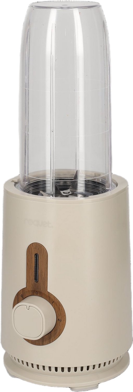 RØQUET Blender Roots Zand – Krachtige Smoothie- en Shakesmaker met 300 ml en 700 ml Cups