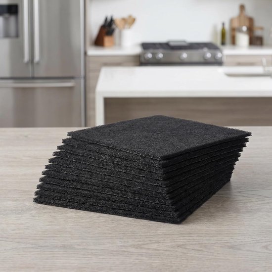 20 Stuks Actieve Kool Filters Dik voor Compostbak Kattenbak Geurabsorberende Koolstof Vervangingsfilters voor Keukenafval Binnenafvalemmers — afbeelding 2