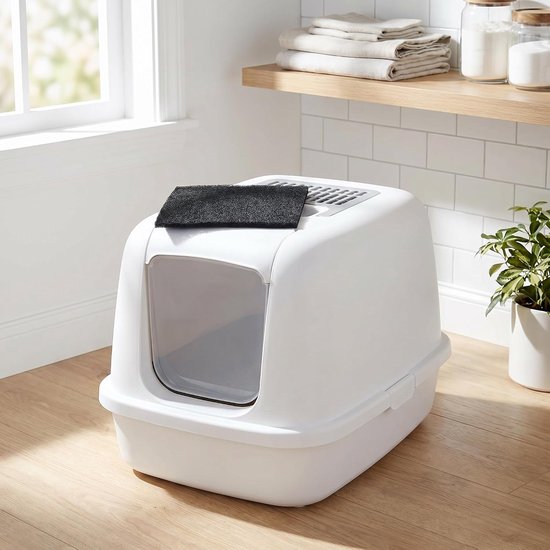 20 Stuks Actieve Kool Filters Dik voor Compostbak Kattenbak Geurabsorberende Koolstof Vervangingsfilters voor Keukenafval Binnenafvalemmers — afbeelding 3