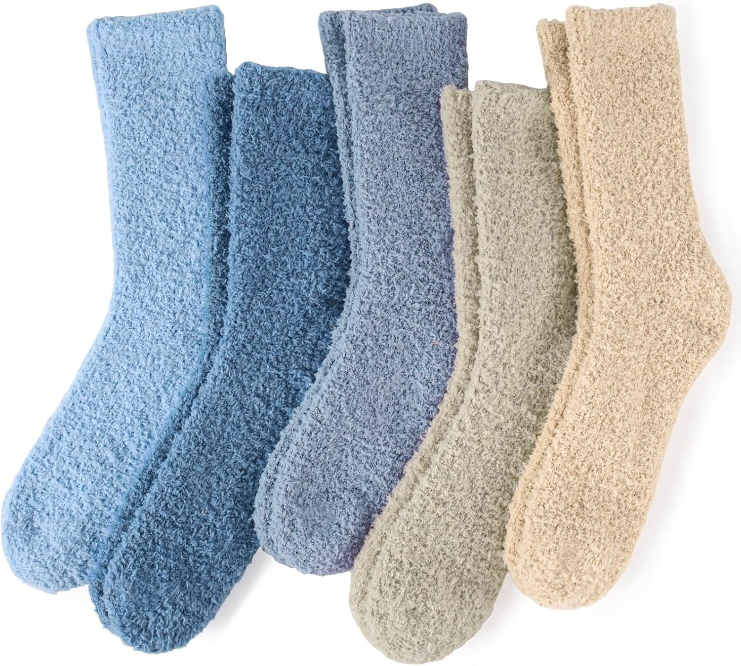 Knuffelsokken voor dames, zachte bedsokken voor thuis, 5 paar, EU