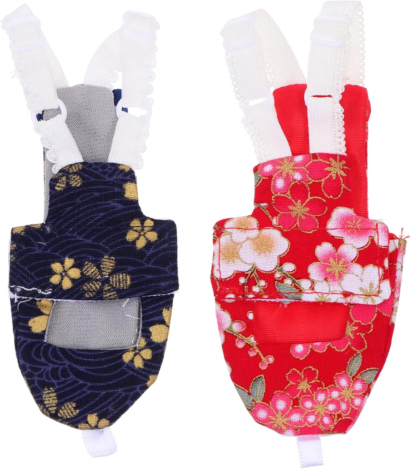 Happyyami 2 Stuks Wasbare Duurzame Parrot Diaper Huisdieren Zwart Rood Lichtgewicht Herbruikbaar Geschikt Feesten Activiteiten