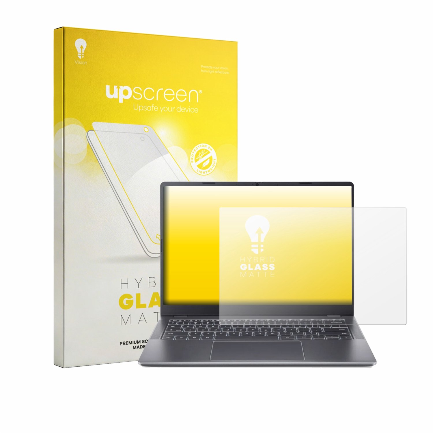 upscreen - Screenprotector voor Acer Chromebook Plus Enterprise 514 - Folie Beschermfolie Beschermglas matte