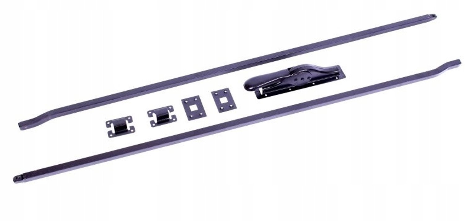 Garagedeurgrendel Baskwil 215 cm - Staal, Zwart