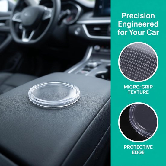 20 Stuks Mini Ronde Dashboard Gripmat Hittebestendige Anti-slip Auto Dashboard Pad Transparante Compacte Antislipmat voor Interieuraccessoires Stabiele Apparaatbescherming — afbeelding 4