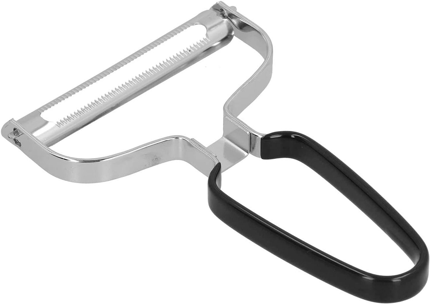 Handmatige Roestvrijstalen Dunschiller Duurzaam Breed Mes voor Keuken Camping Schilgereedschap voor Wortelkool, Lichtgewicht Draagbaar Formaat (BLACK)