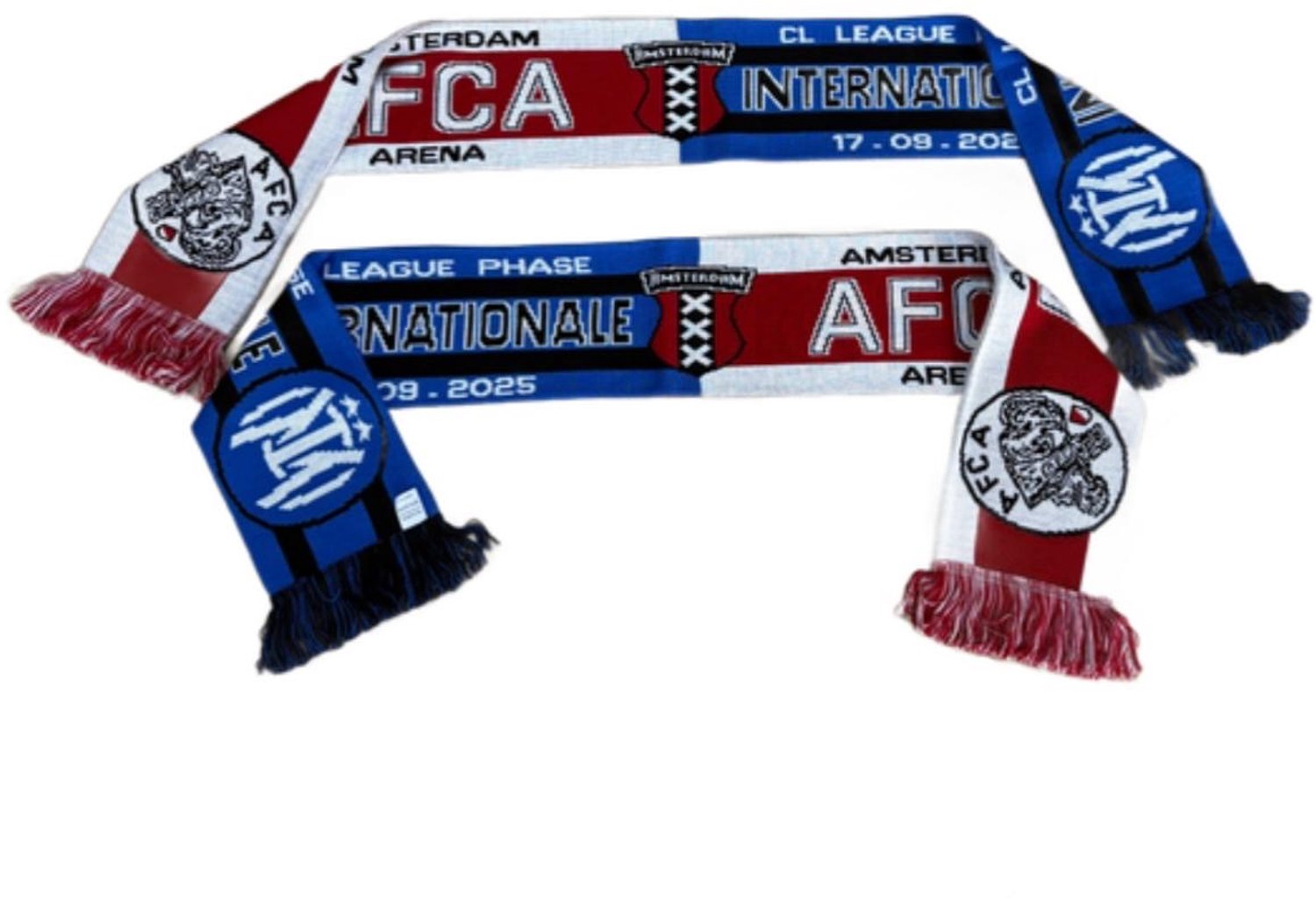 Wedstrijdsjaal AFCA - INTER - Ajax - Amsterdam - Champions League - Sjaal