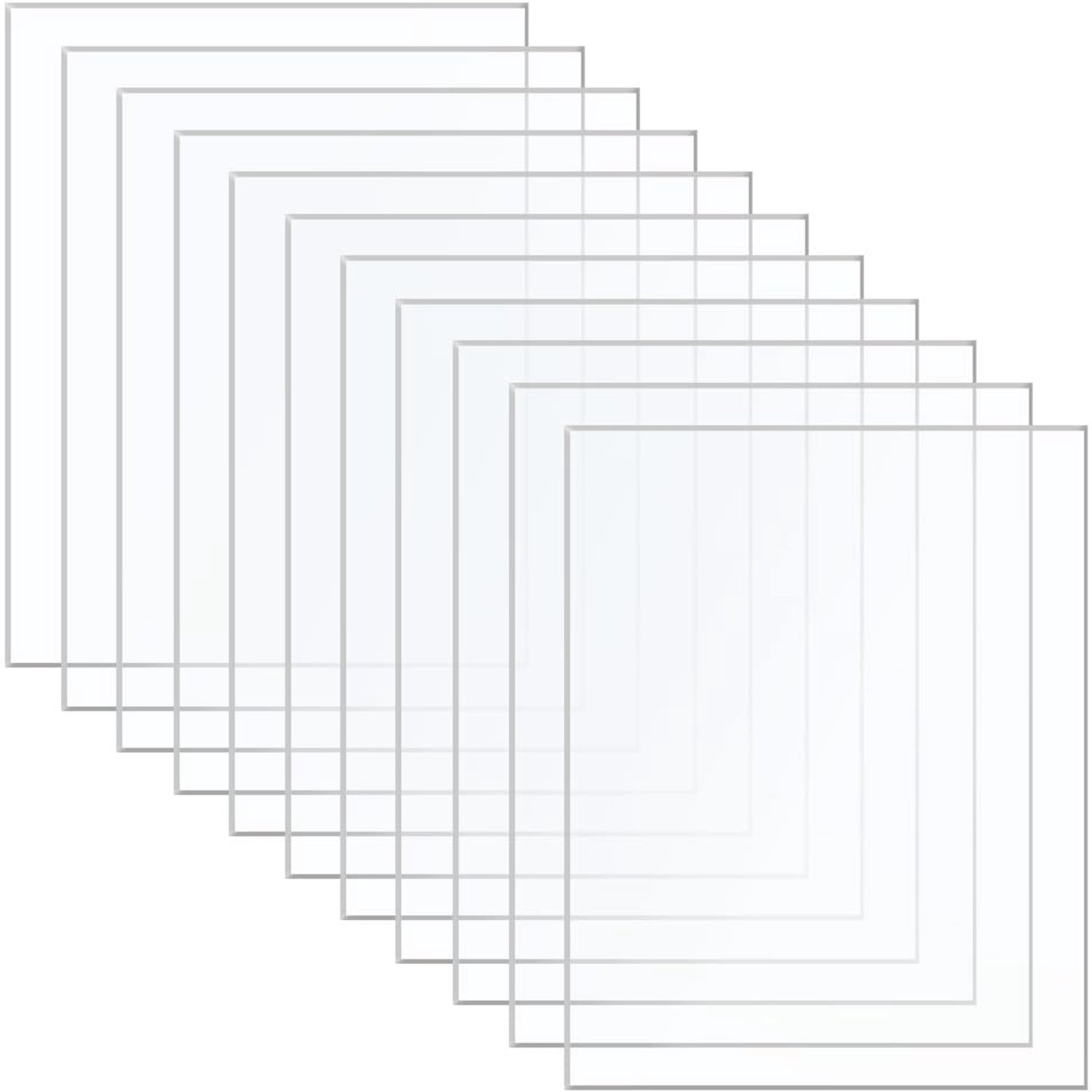 Acrylplaten 13 x 18 cm - Doorzichtig 2 mm dik - Plexiglas panelen - Ideaal voor decoratie - ShopVlot