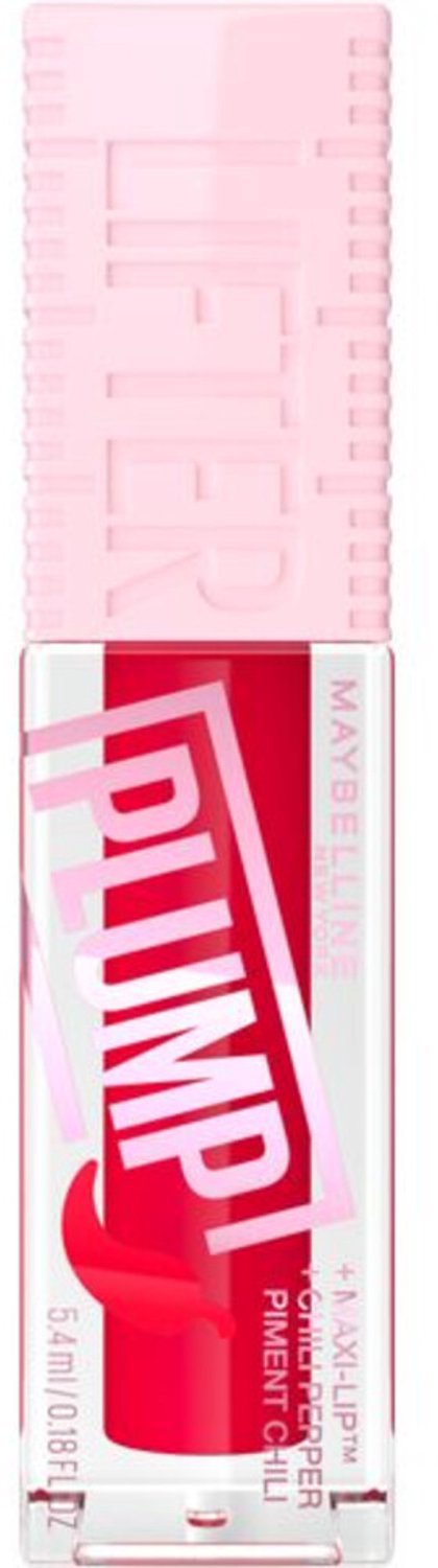 Maybelline - Lifter Plump Lipgloss 004 Red Flag - 3 x 5,4 ml - Voordeelverpakking