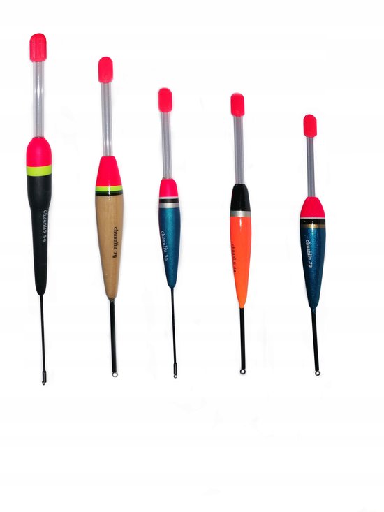 Visspullen Set: 20 Dobbers + Gratis Stopper — afbeelding 2