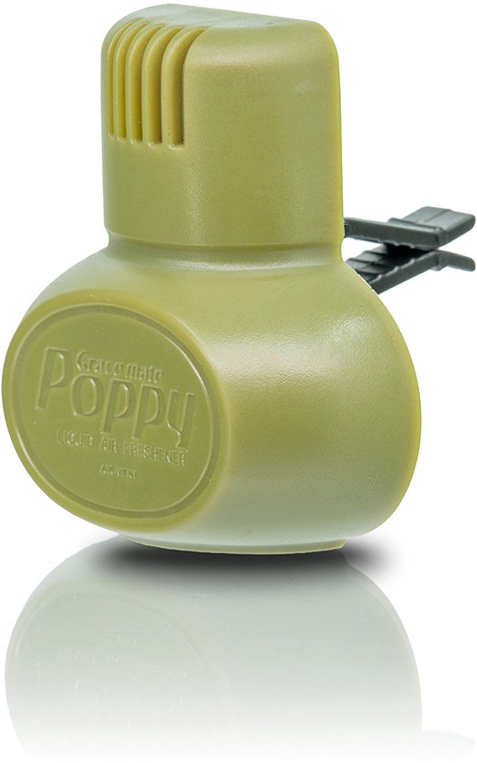 Poppy Grace Mate Air Freshener Card Sandalwood - Luchtverfrisser Auto met Sandelhoutgeur - Compact Ontwerp - Langdurige Frisheid - Bevestiging met Clip - Kleur Groen - 4,7x4,5x5 cm