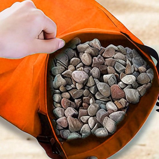 Tentzakken, verpakking van 2 stuks, 11,3 kg, draagbaar met riem, gewichtzakken voor , pergola's, vlaggen, buitenbanners, luifels, , camping en — afbeelding 3