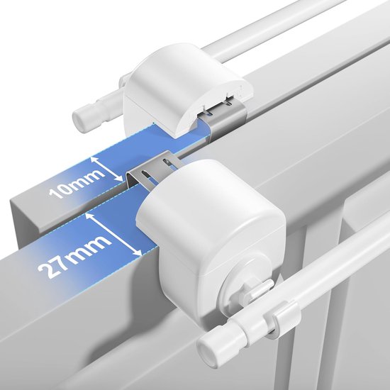 10 stuks raamhaken om op te hangen, 10-27 mm, verstelbaar, zonder boren — afbeelding 3