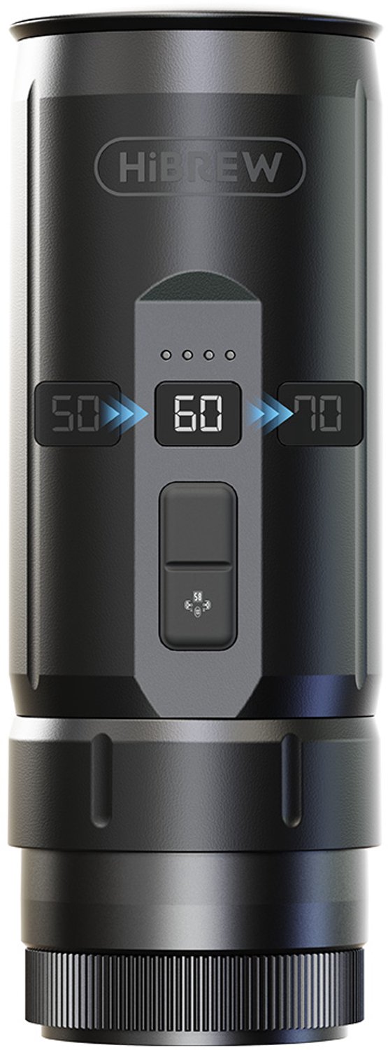 HiBREW H4C ultradraagbaar espressoapparaat, draadloze verwarming, 20 bar, watertank van 100 ml, afneembare batterij