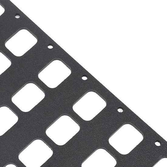 Molle Organizer Paneel Zwart met Handvat, Polypropyleen Vaste Gaten Ontwerp voor Muur Koffer Backpack — afbeelding 2