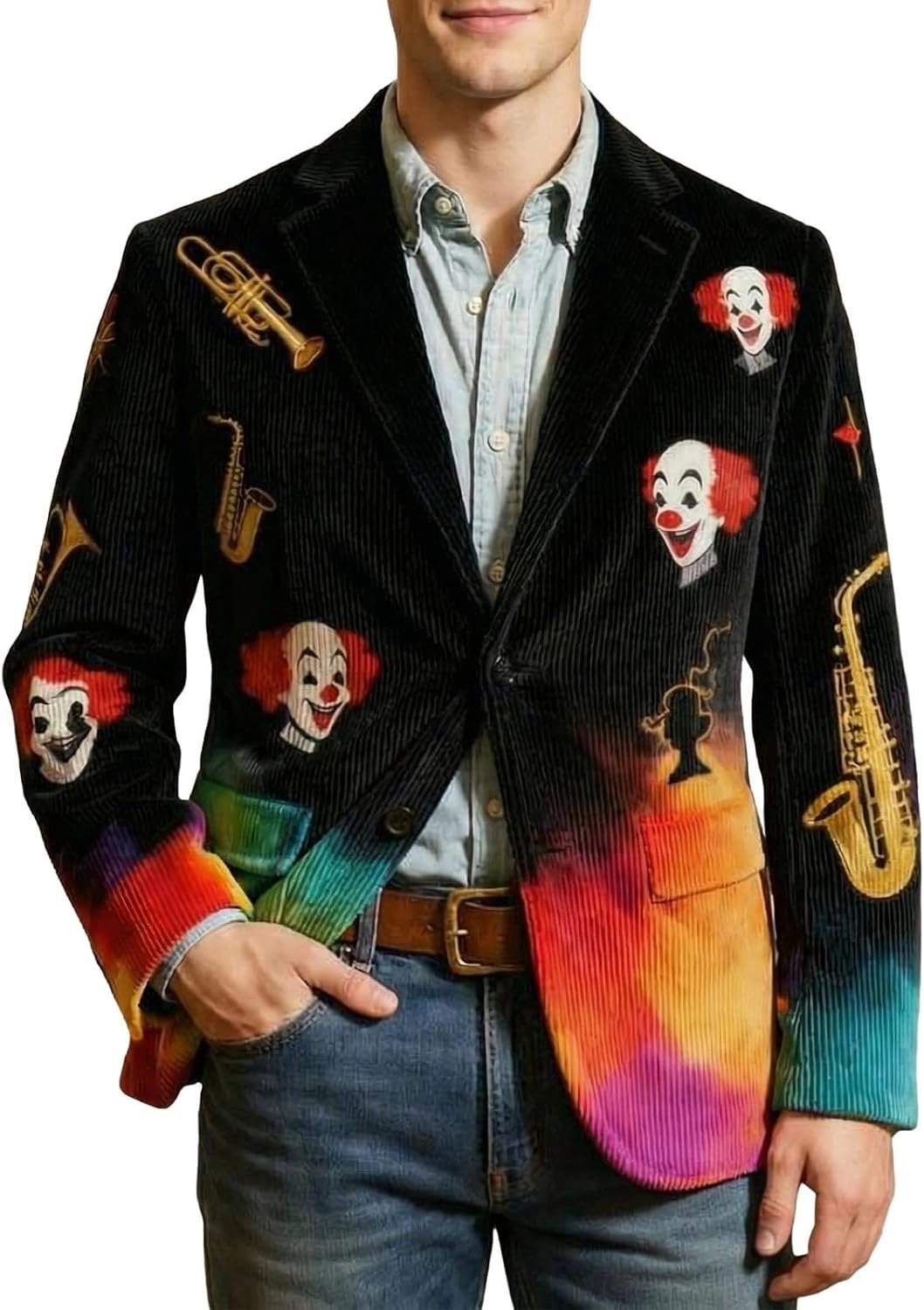 Générique Casual corduroy jas voor festivals, feestjes en dagelijks gebruik, comfortabel, slim fit, herfst-winterstijl