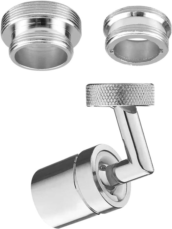 2 Stuks Kraanadapter 22mm naar 24mm Metalen Adapter Tap Beluchter 22mm naar 28mm Metalen Keukenkraan Aansluiting voor Tuinslang Waterfilter Keukenkraan Badkraan Standaard Slang via Omleider — afbeelding 5