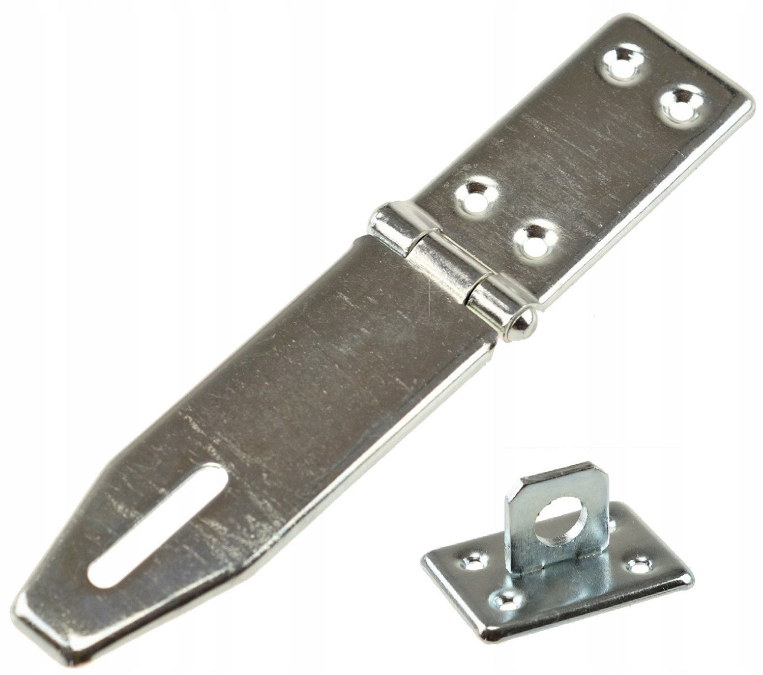 Vergrendelingshaak met Hangslot, Verzinkt, 170mm