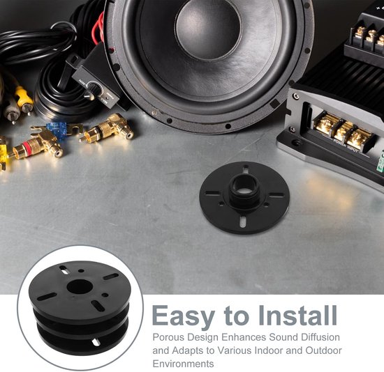 3 Stuks Delige Tweeter Horn Adapter Schroefdraad Lichtgewicht Kunststof Speaker Treble Head Converter met Multihole Design voor Podiumgeluidssystemen Muziekinstrumenten — afbeelding 5