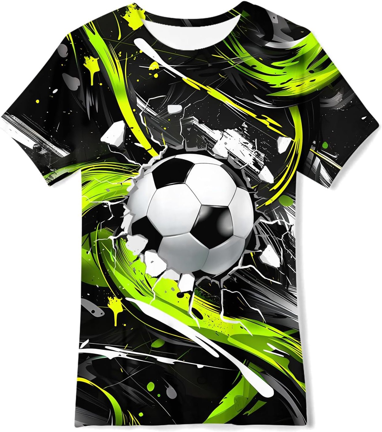 SFreeBo Jongens T-shirts 3D Gedrukt Grappig Kinderen T-shirt Zomer Korte Mouwen Jongens T-shirts Ronde hals Casual Tops Thuis School Dagelijks Feest voor Kinderen 6-14 Jaar