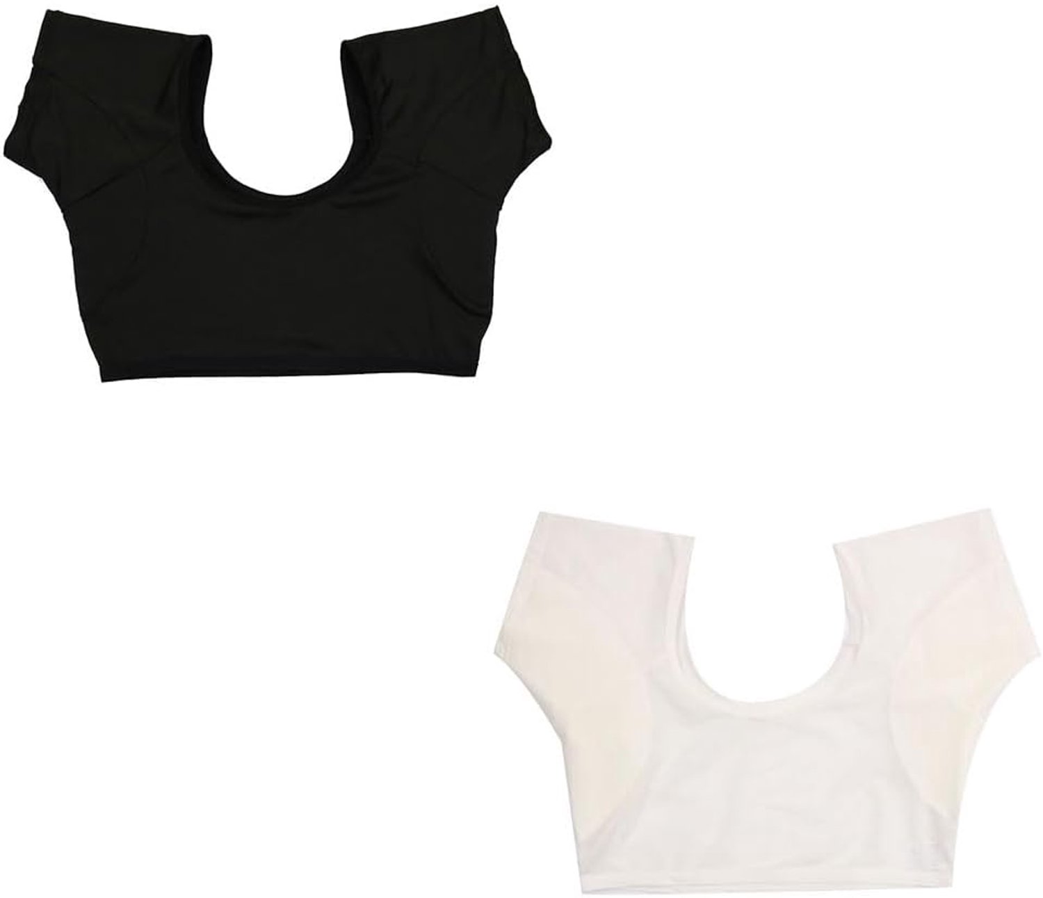Oksel vest voor dames, 2 stuks zweetpads, okselpads, wasbaar okselvest, katoen, absorberend, zweetpads, ademend, okselvest, onderarm pads, vest voor dames