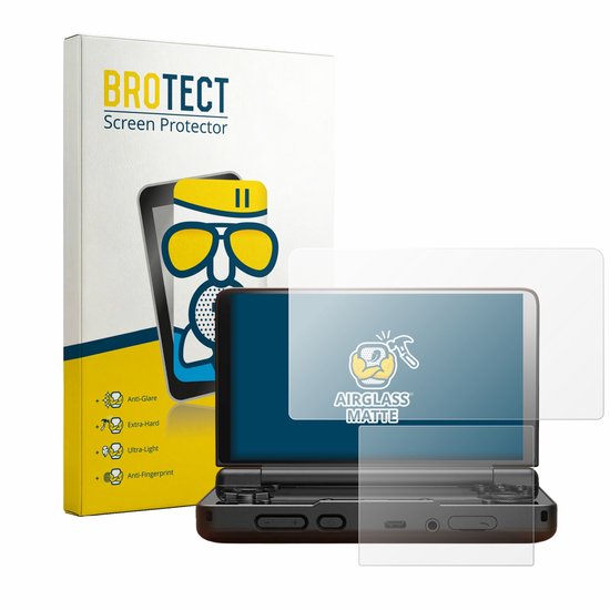 BROTECT Airglass matte screenprotector voor AYN Thor console met verpakking.