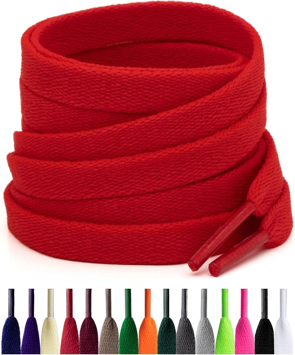 2 paar platte schoenveters, 8 mm vervangende schoenveters voor sneakers, hardloopschoenen, sportschoenen