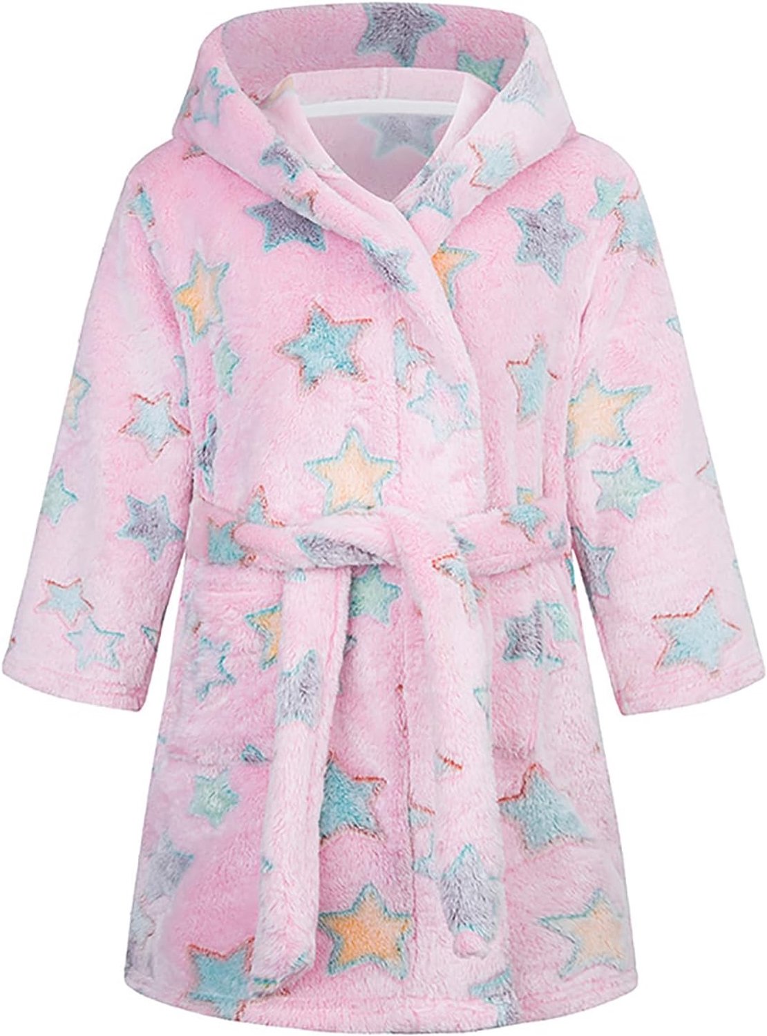 Badjas voor jongens, uniseks, kinderbadjas, zachte flanellen fleece badjas voor kinderen van 1-12 jaar